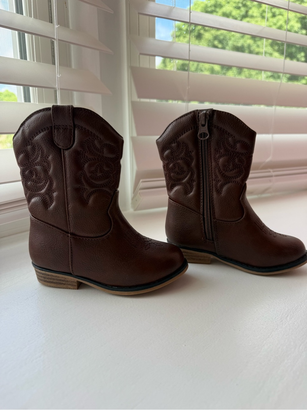 Cat & Jack Brown Toddler Girls' Western Boots